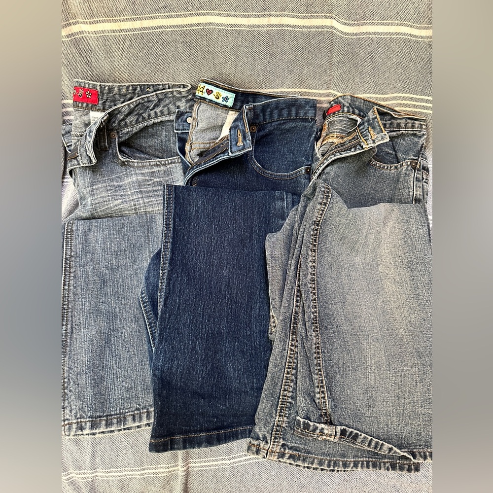 3 Pairs of Jean Bundle size 9 Mudd and JouJou 9/10 lot of 3